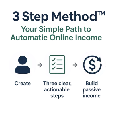 3 Step Method™ – Your Simple Path to Automatic Online Income